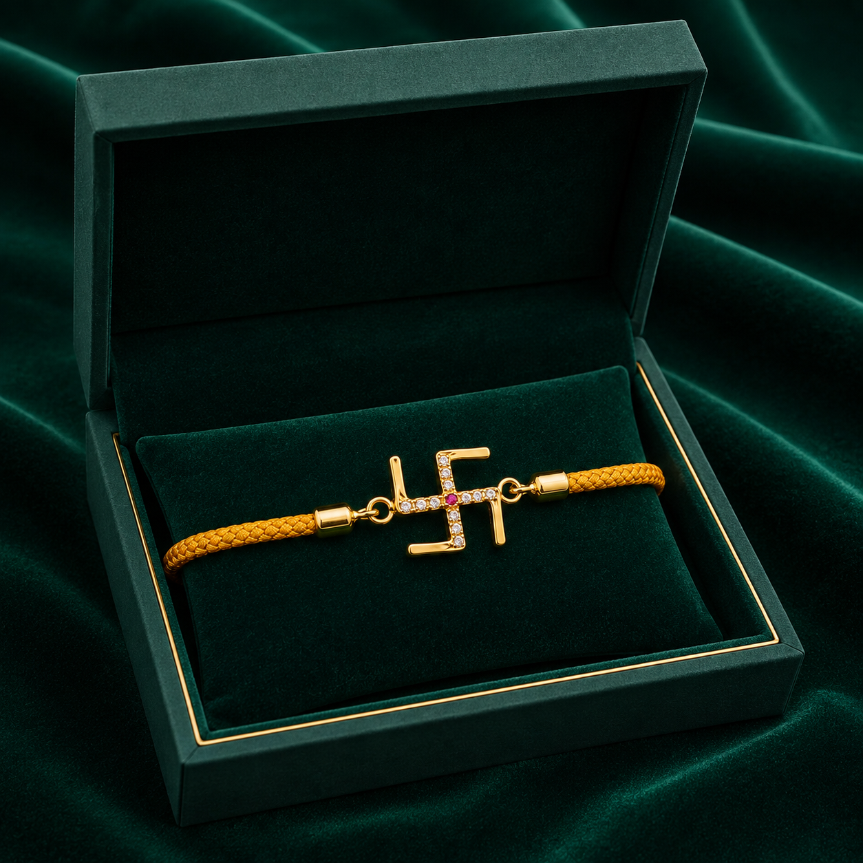 🕉️ Swastik Stone Rakhi