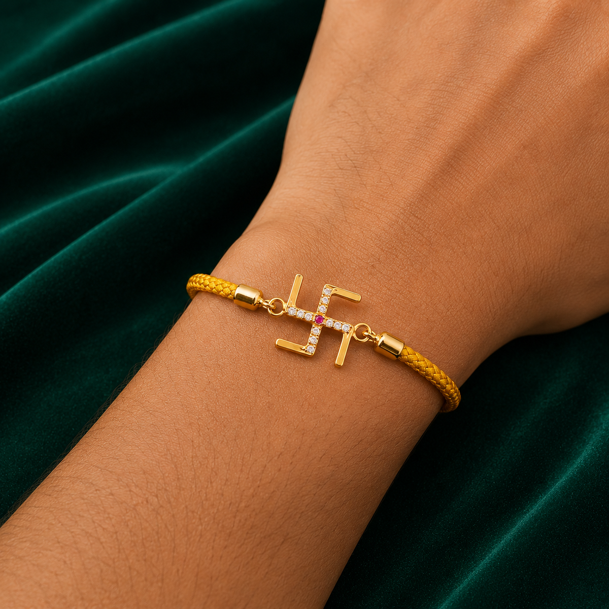 🕉️ Swastik Stone Rakhi