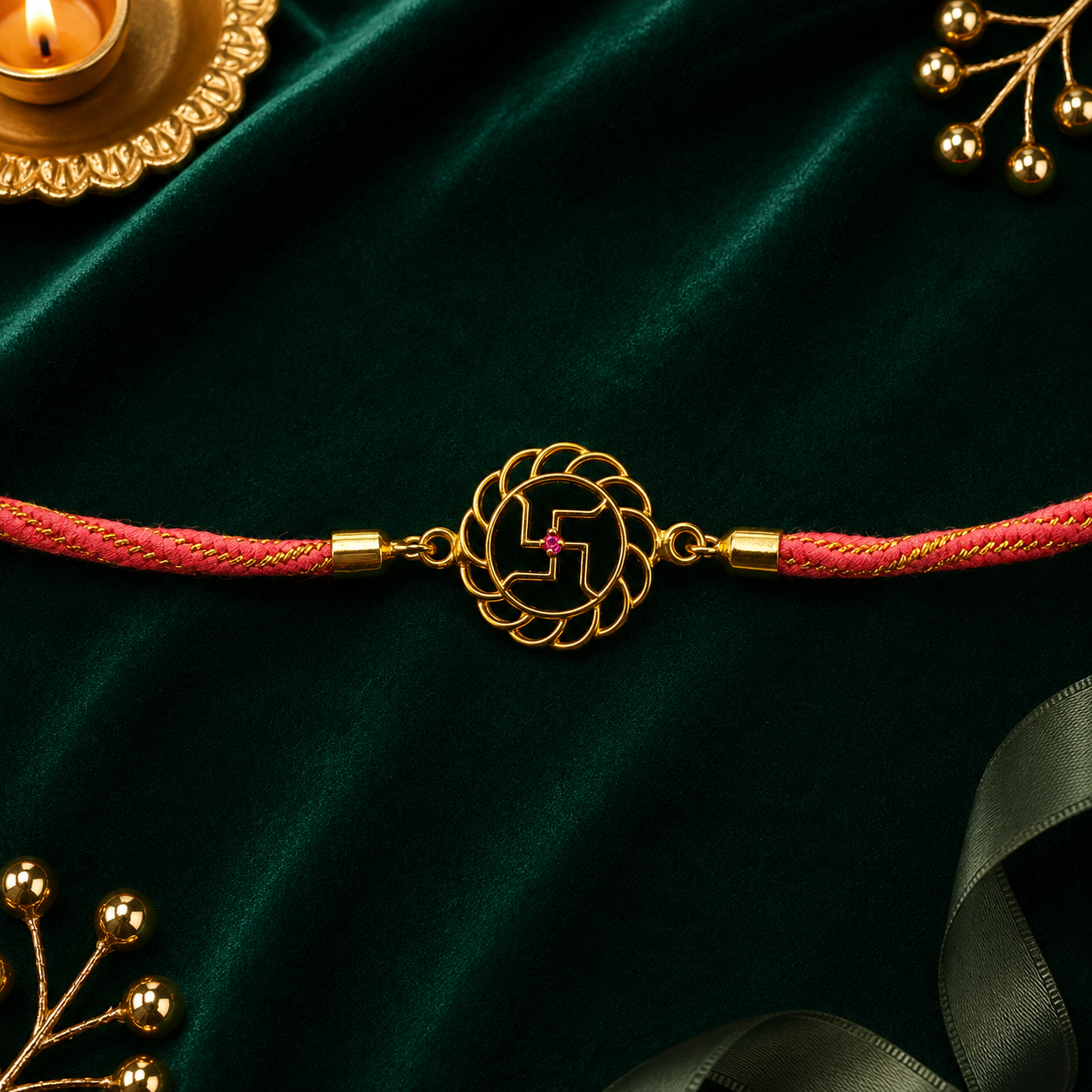 🕉️ Swastik Chakra Rakhi