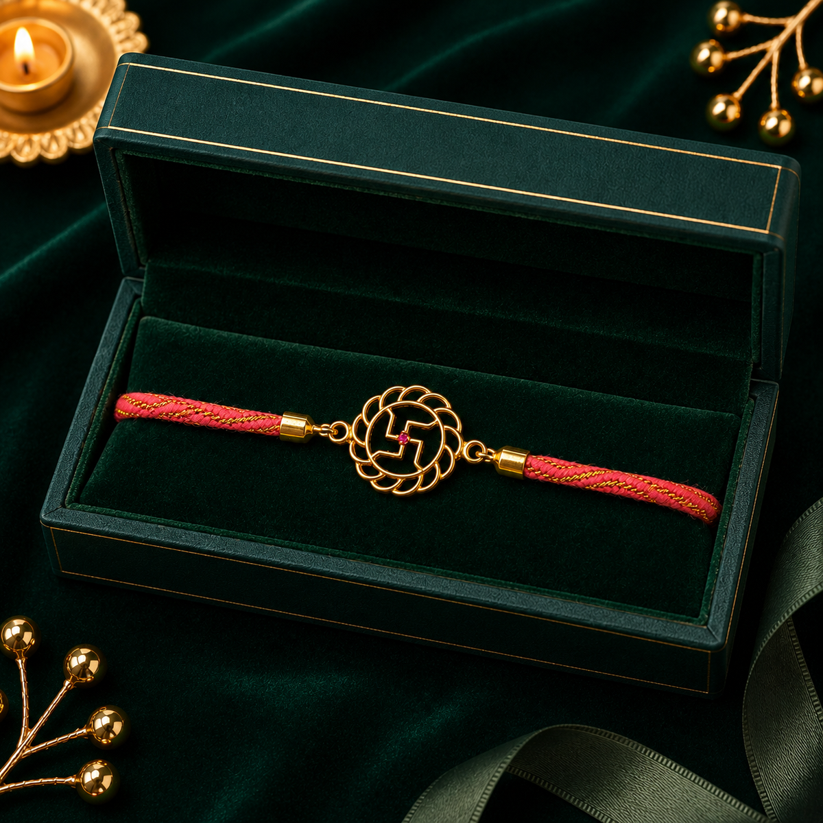 🕉️ Swastik Chakra Rakhi