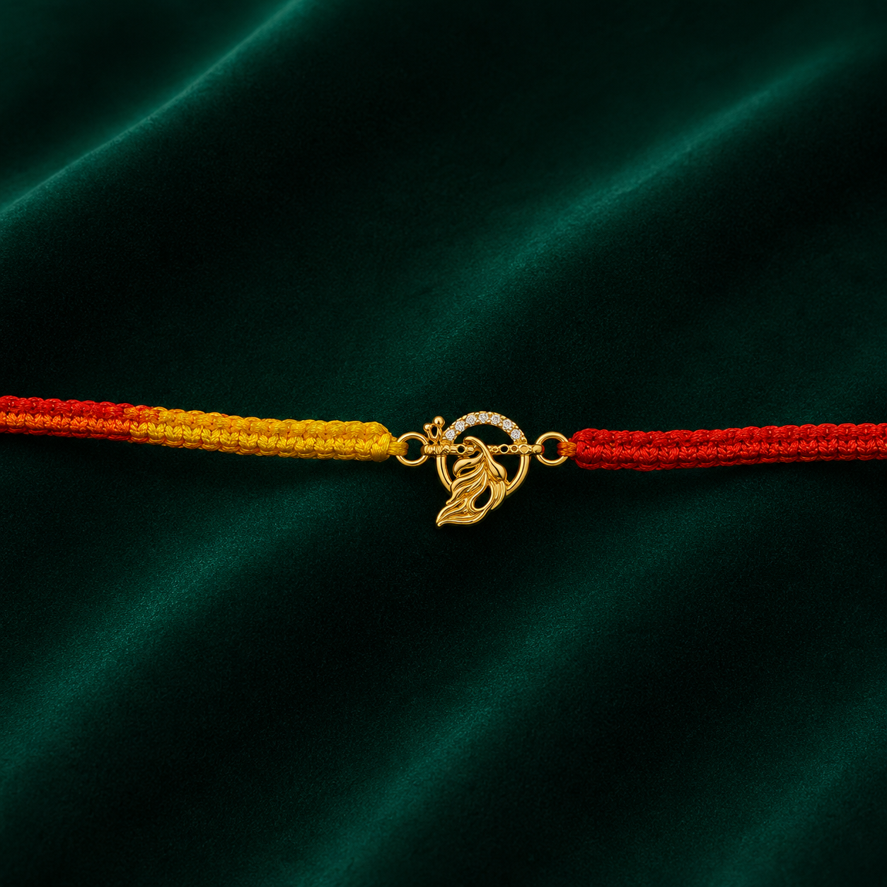 🦚 Peacock Feather Rakhi