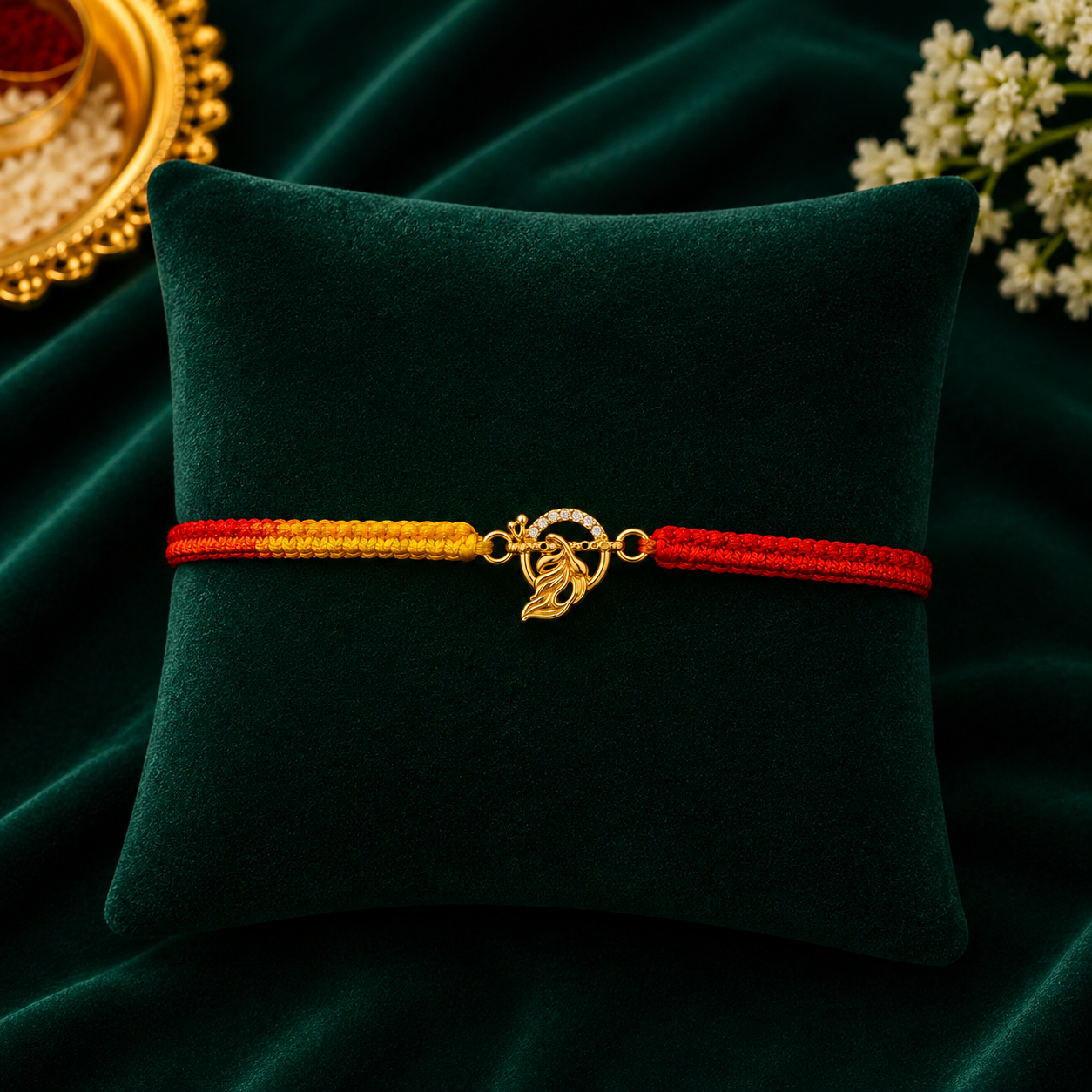 🦚 Peacock Feather Rakhi