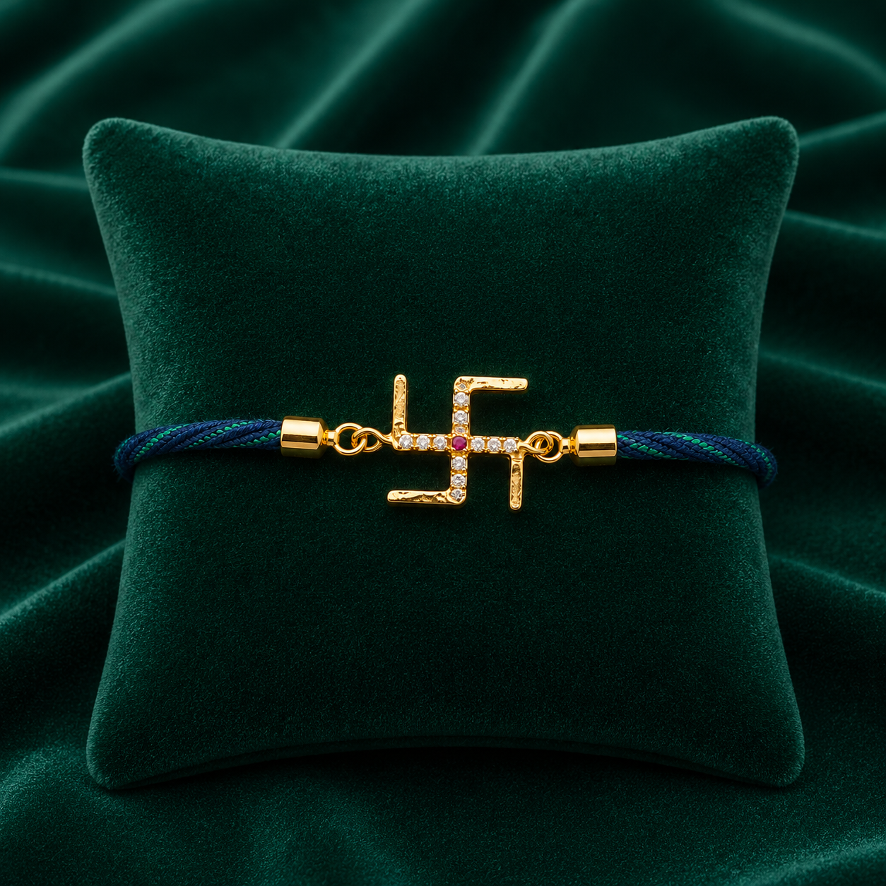 🕉️ Swastik Stone Rakhi