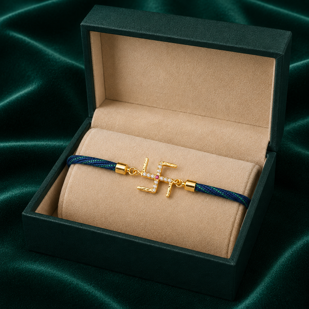 🕉️ Swastik Stone Rakhi