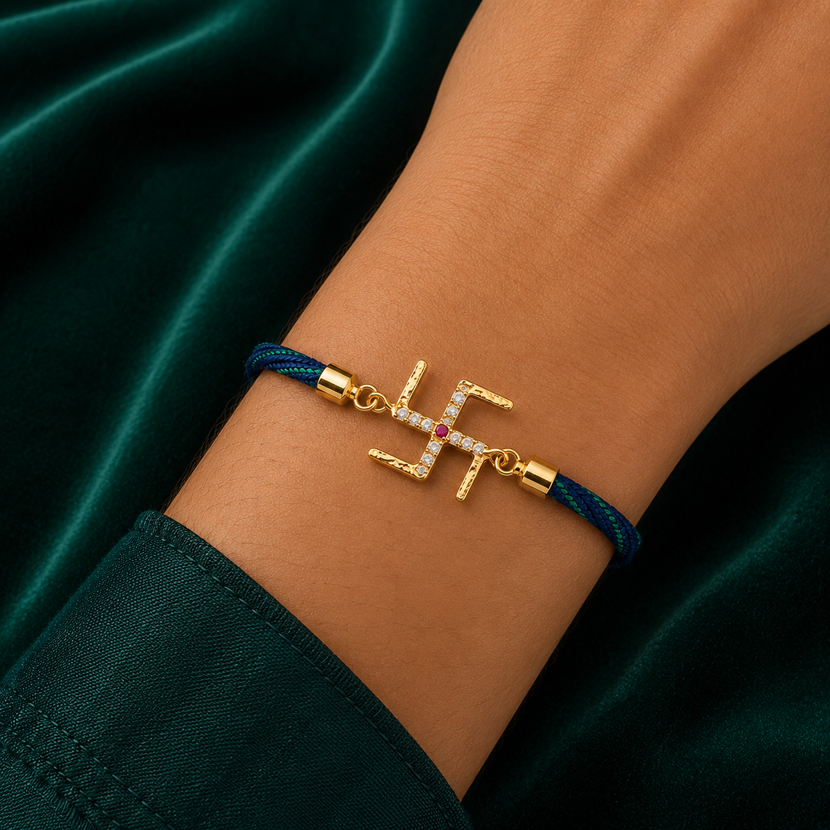🕉️ Swastik Stone Rakhi