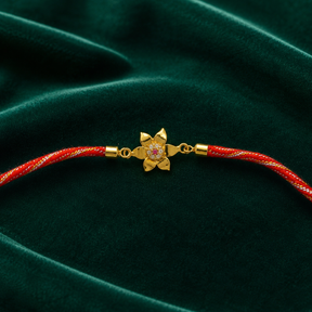 🌸 Lotus Stone Rakhi