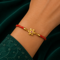 🌸 Lotus Stone Rakhi