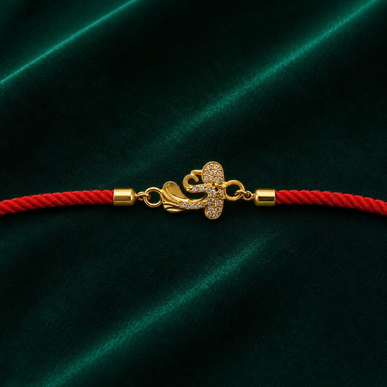 ✨ Om Stone Silver Rakhi