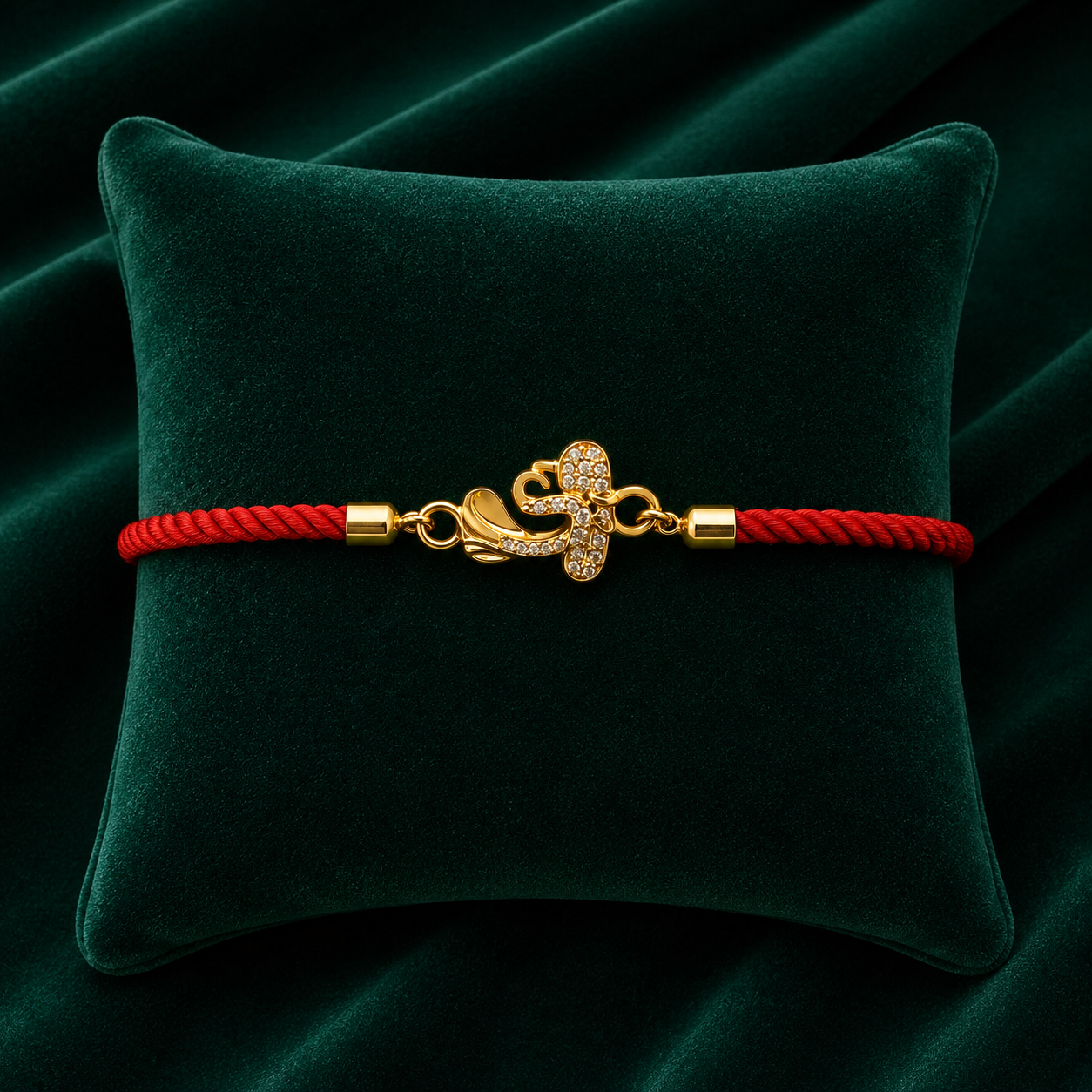 ✨ Om Stone Silver Rakhi