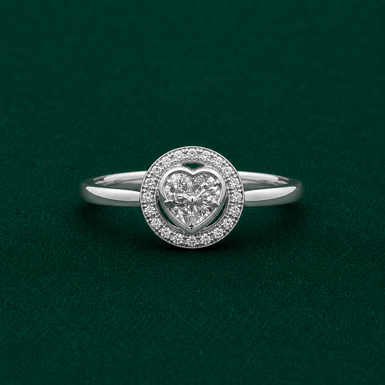 🩶 Amorette Halo Ring - 2.870 GM