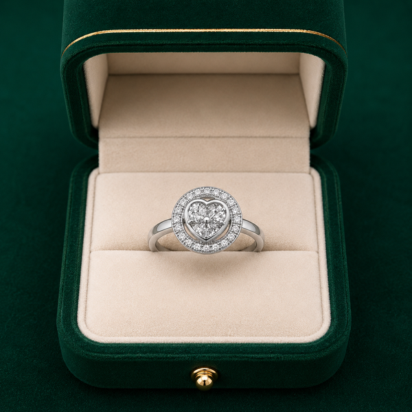 🩶 Amorette Halo Ring - 2.870 GM