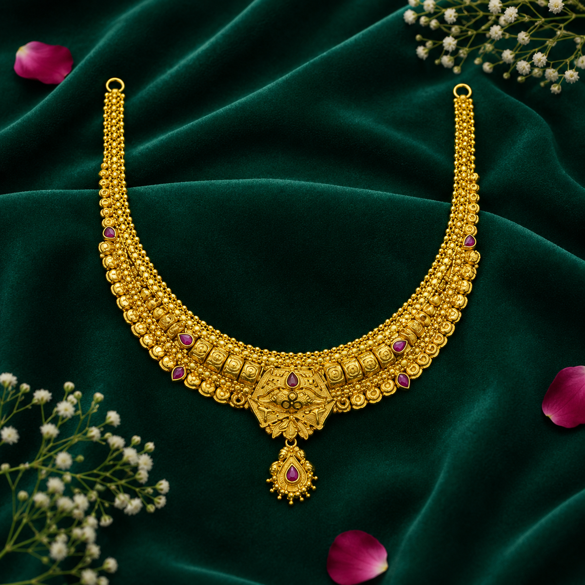 💠 Ratnamanjari Necklace - 22.744 GM