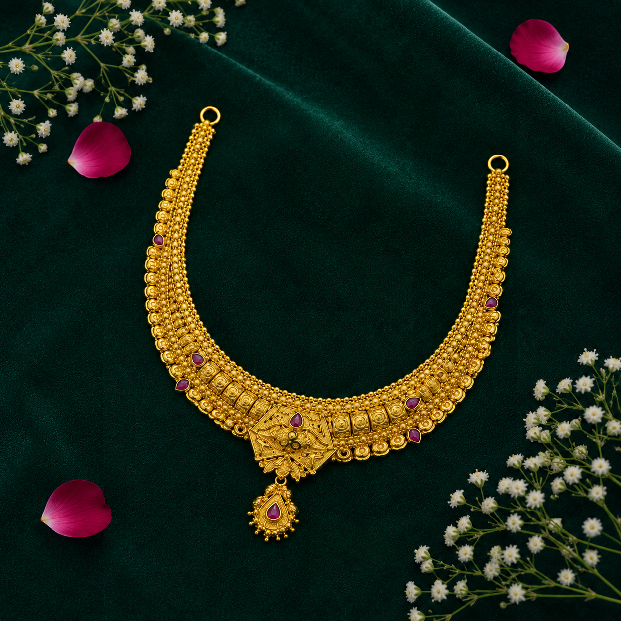 💠 Ratnamanjari Necklace - 22.744 GM