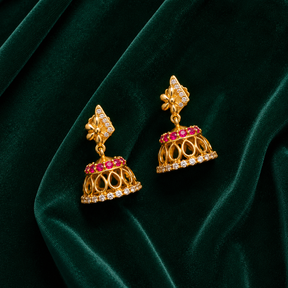 🌸 Rosavelle Crown Jhumkas - 4.166 GM