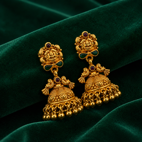 🦜 Mayoorika Temple Jhumkas - 15.563 GM