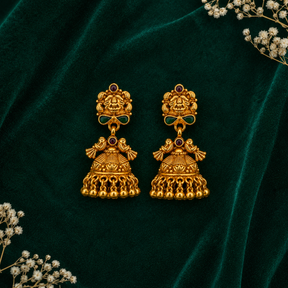 🦜 Mayoorika Temple Jhumkas - 15.563 GM