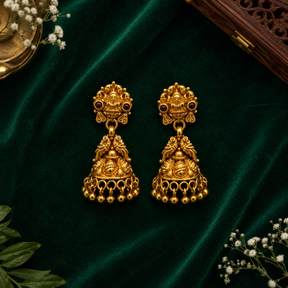 🌺 Rajanidhi Temple Jhumkas - 10.500 GM