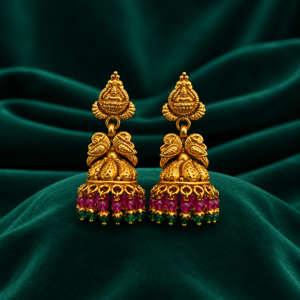 🪷 Suvarnika Bloom Jhumkas - 11.818 GM