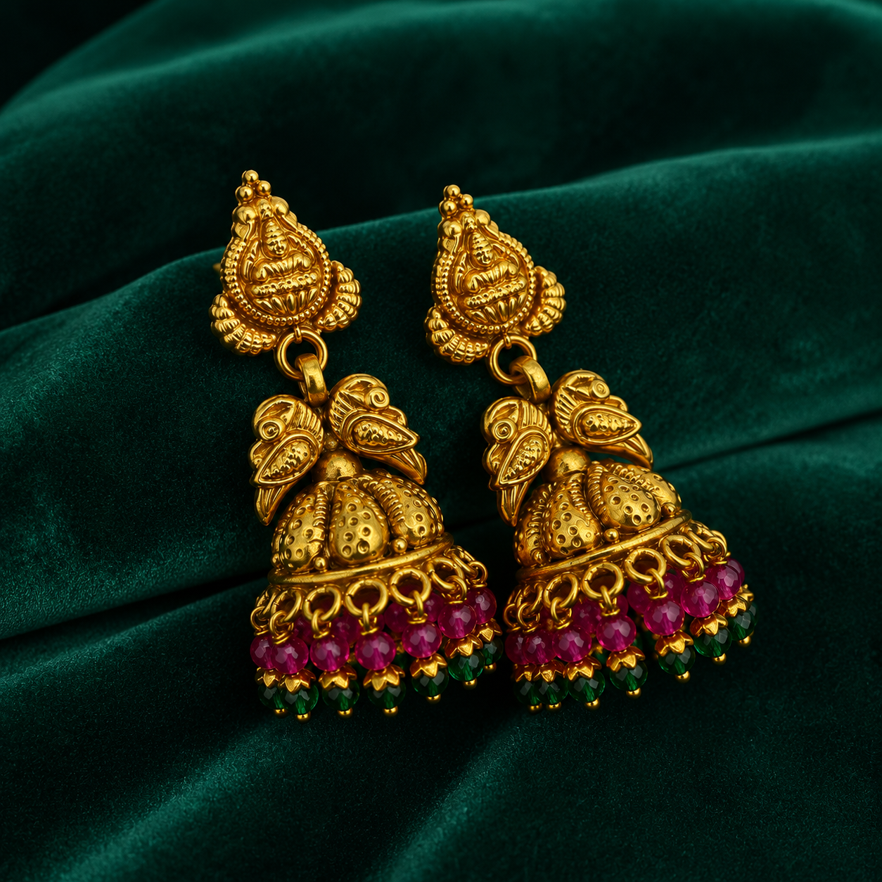 🪷 Suvarnika Bloom Jhumkas - 11.818 GM