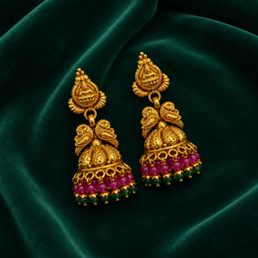 🪷 Suvarnika Bloom Jhumkas - 11.818 GM