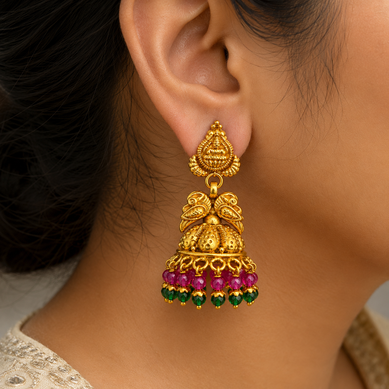 🪷 Suvarnika Bloom Jhumkas - 11.818 GM