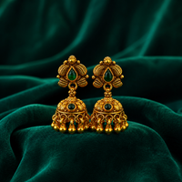 🍃 Harinika Temple Jhumkas - 8.790 GM
