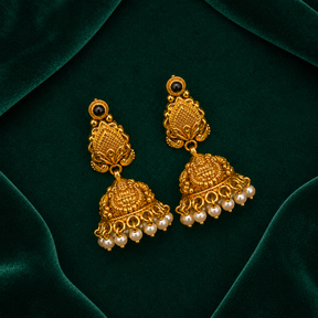 🦢 Pearl Heritage Jhumkas - 8.588 GM