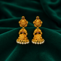 🪷 Lakshmi Pearl Jhumkas - 10.120 GM