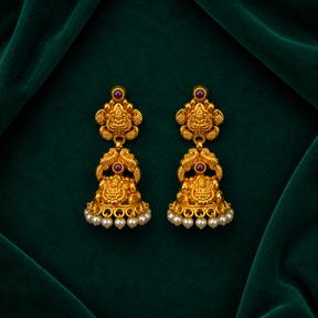 🪷 Lakshmi Pearl Jhumkas - 10.120 GM