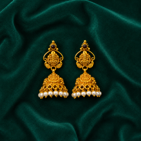 🕊️ Lakshmivara Pearl Jhumkas -8.874 GM