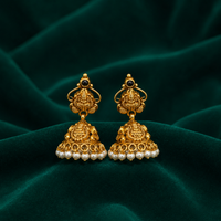 🦢 Chandraprabha Pearl Jhumkas -8.678 GM