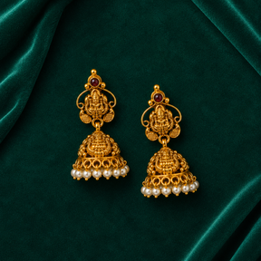 🌹 Rajalakshmi Pearl Jhumkas- 8.792 GM