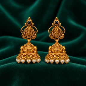 🪙 Nityalaksha Pearl Jhumkas - 8.830 GM