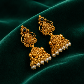 🪙 Nityalaksha Pearl Jhumkas - 8.830 GM