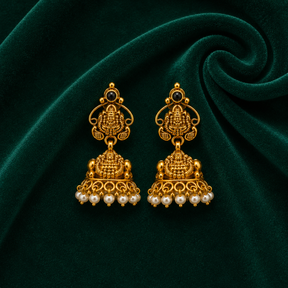 🪙 Nityalaksha Pearl Jhumkas - 8.830 GM