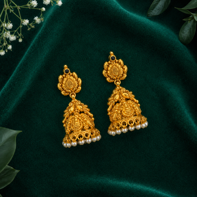🌼 Mrinalika Pearl Jhumkas -11.355 GM