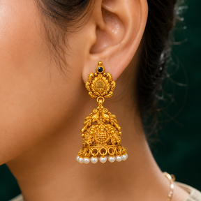 🌼 Mrinalika Pearl Jhumkas -11.355 GM