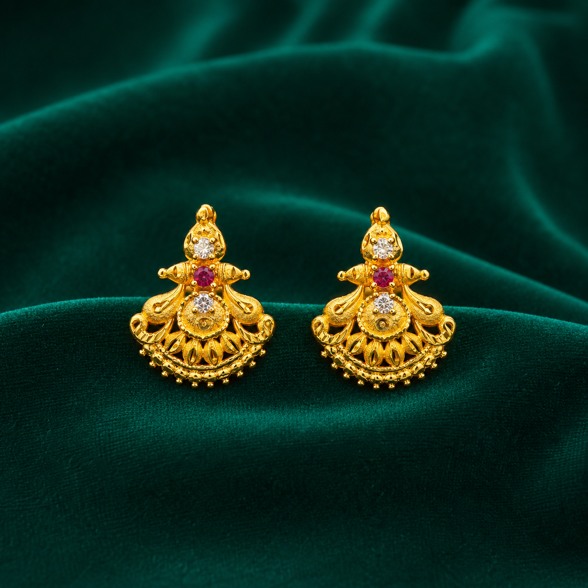 🌷 Ira Ruby Studs - 3.350 GM