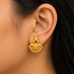 🌷 Ira Ruby Studs - 3.350 GM