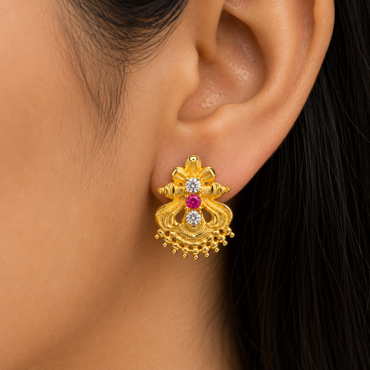 🌸 Pushpashri Studs -4.002 GM
