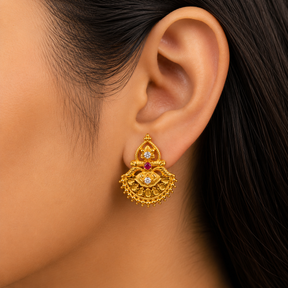 🌺 Padmavalli Studs - 4.700 GM