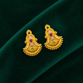 ✨ Chandrika Ruby Studs - 4.690 GM
