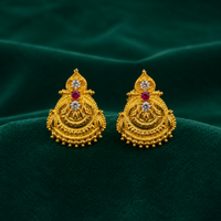 🌟 Vaidehi Ruby Studs - 4.375 GM