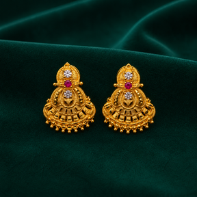 🌺 Tarini Ruby Studs - 4.246 GM