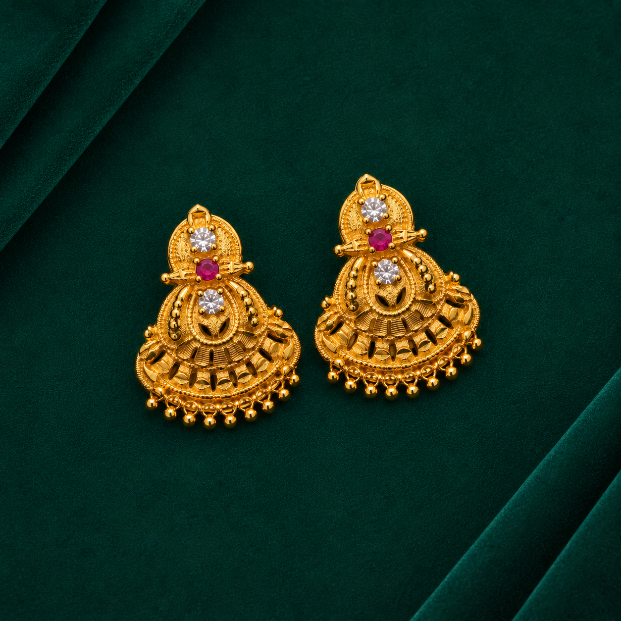 🌺 Tarini Ruby Studs - 4.246 GM