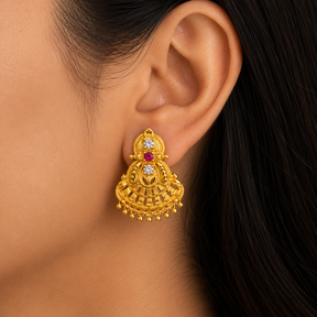 🌺 Tarini Ruby Studs - 4.246 GM