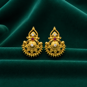 🌸 Vamika Ruby Studs -4.174 GM