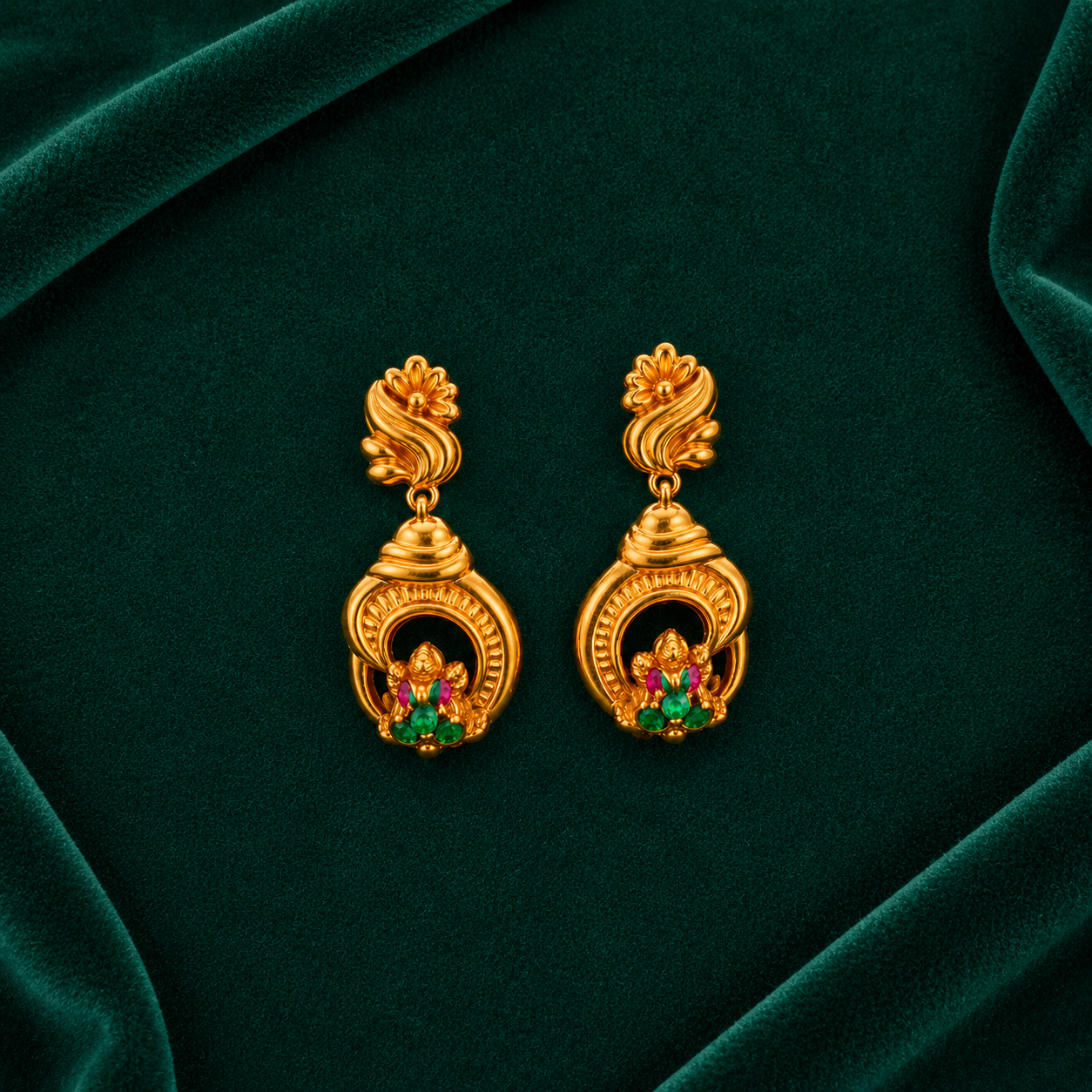 🌼 Lakshmi Arch Earrings - 3.850 GM