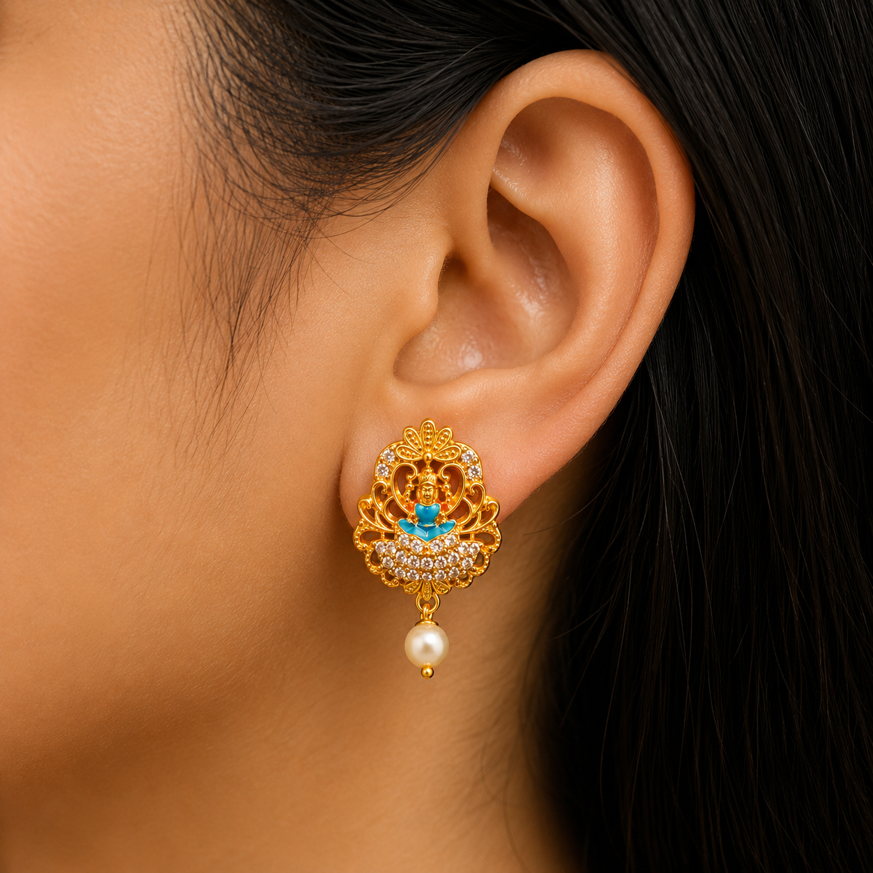 🪷 Lakshmi Pearl Drops -4.900 GM