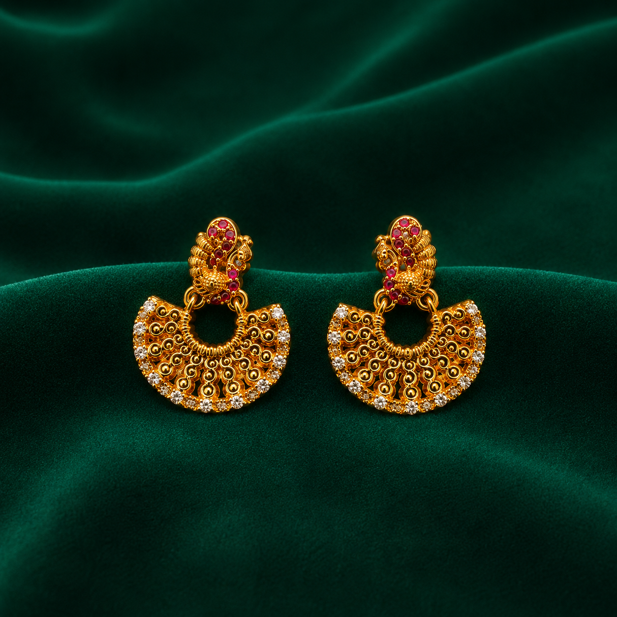 ✨ Ruby CZ Chandbalis - 6.360 GM